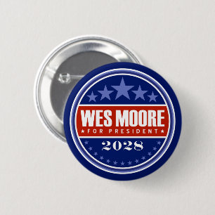 Wes Moore for President 2028 Button