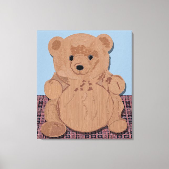 Wes T Bear Wrapped Canvas Print (Front)