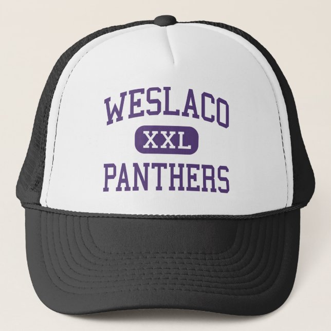 Weslaco - Panthers - High School - Weslaco Texas Trucker Hat (Front)