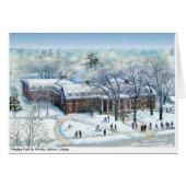Wesley Hall in Winter, Albion College Note (Front Horizontal)