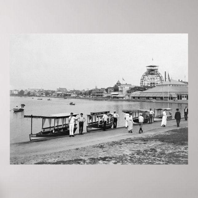 Wesley Lake, Asbury Park: 1901 Poster (Front)