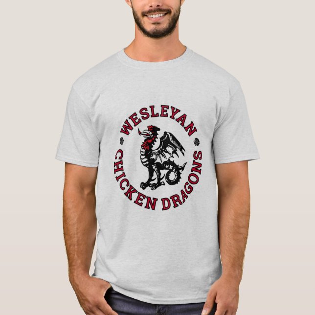 Wesleyan Chicken Dragons Men's T-Shirt (Front)