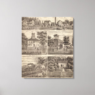 Wesleyan Methodist Seminary, Wasioja, Minnesota Canvas Print