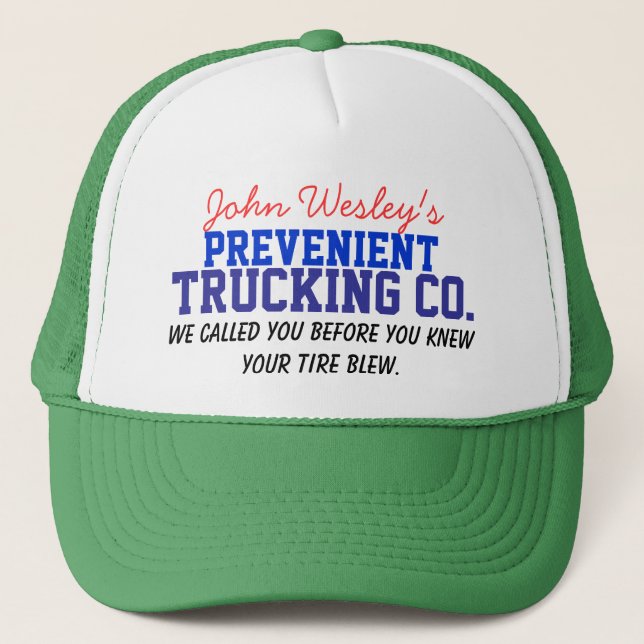 Wesley's Trucking Co. Trucker Hat (Front)