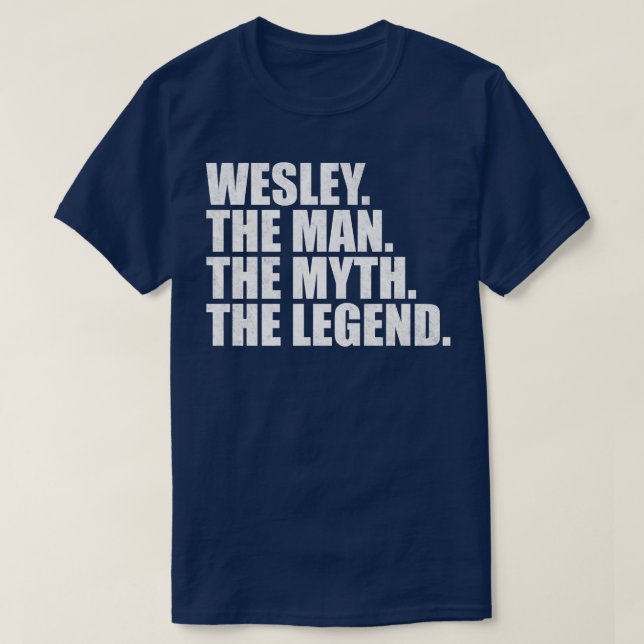 WesleyWesley Name Wesley given name T-Shirt (Design Front)