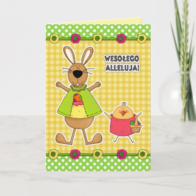 Wesołego Alleluja Easter Card in Polish (Front)