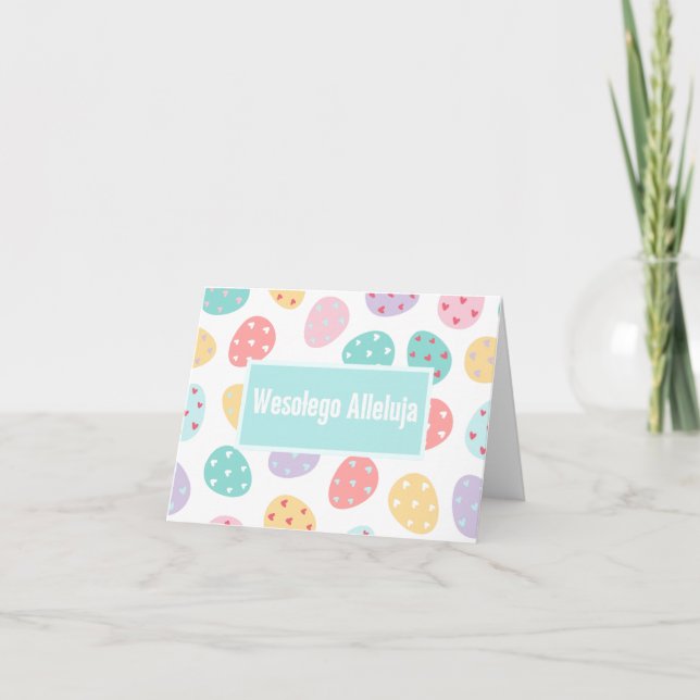 Wesołego Alleluja, Polish Happy Easter  Card (Front)