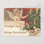 Wesolych Swiat Bozego Narodzenia Merry Christmas Holiday Postcard