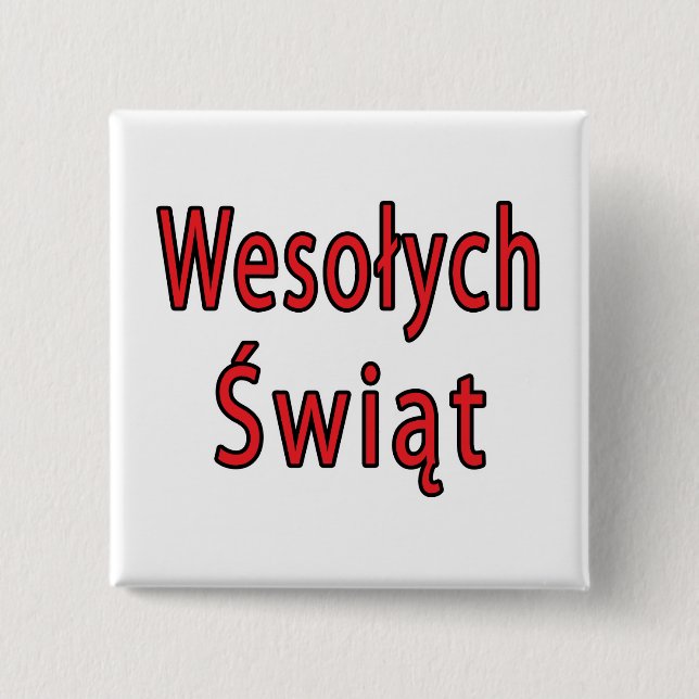 Wesolych Swiat Button (Front)