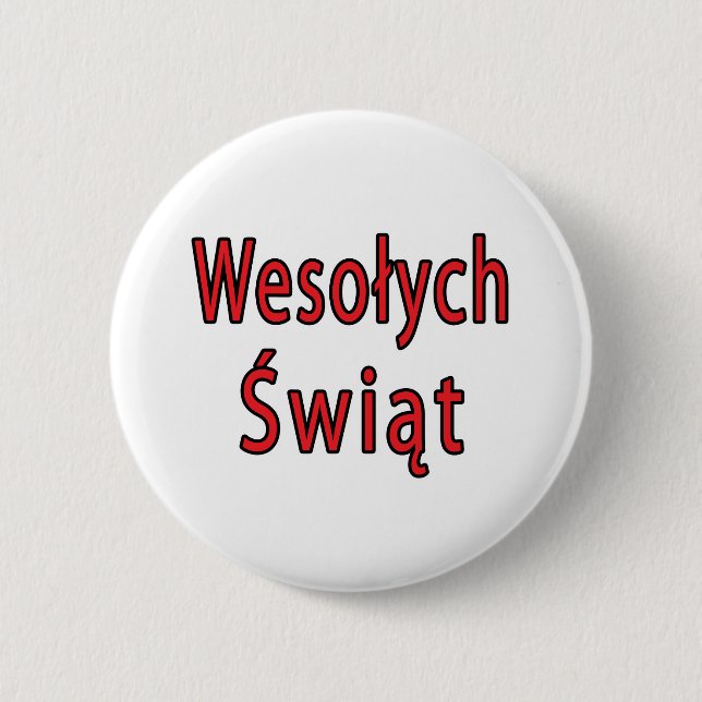 Wesolych Swiat Button (Front)