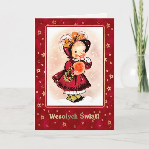 Wesołych Świąt Christmas Card in Polish