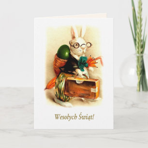 Wesołych Świąt. Easter Card in Polish
