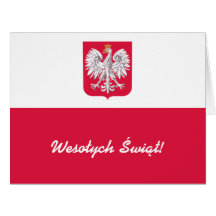 Wesołych Świąt Flaga Polski - Polish Flag