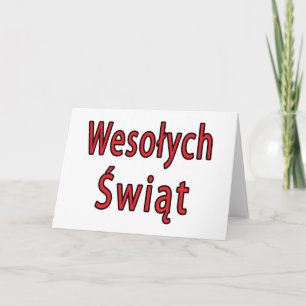 Wesolych Swiat Holiday Card