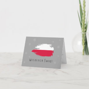 Wesołych Świąt kartka świąteczna Polish Christmas Card