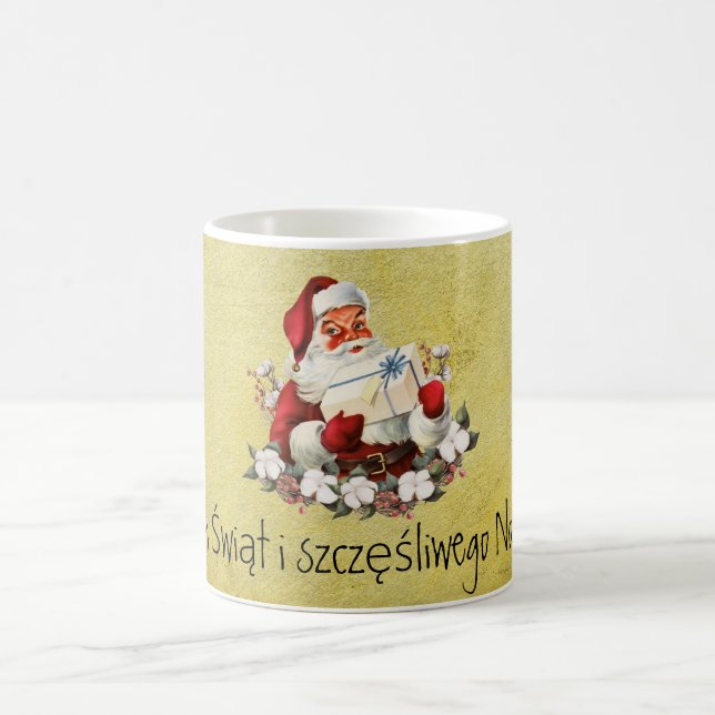 Wesołych Świąt Merry Christmas Gift for grandpa Coffee Mug (Center)