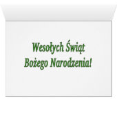 Wesołych Świąt ...! Merry Christmas in Polish gf (Inside Horizontal (Bottom))