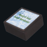 Wesołych Świąt ...! Merry Christmas in Polish gf Gift Box<br><div class="desc">Wesołych Świąt Bożego Narodzenia! Merry Christmas in Polish. Few large snowflakes on a white and blue orbed background. Green font</div>