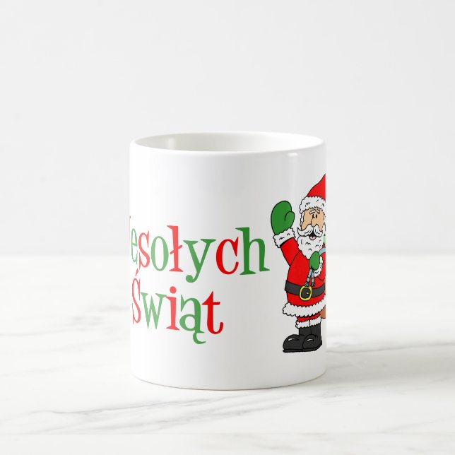 Wesolych Swiat Merry Christmas In Polish Mug (Center)