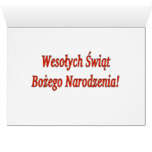 Wesołych Świąt ...! Merry Christmas in Polish rf (Inside Horizontal (Bottom))