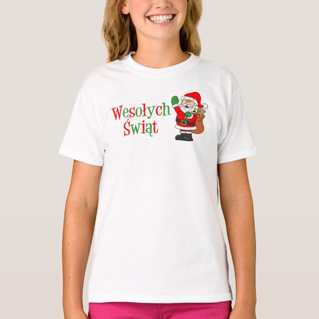 Wesolych Swiat Polish Christmas T-Shirt (Front)