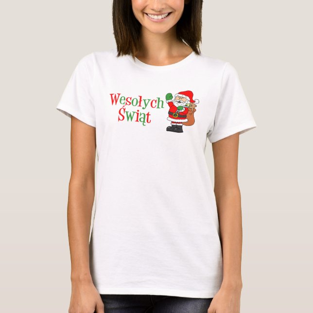 Wesolych Swiat Polish Christmas T-Shirt (Front)