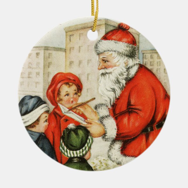 Wesołych Świąt Polish Merry Christmas Decor Cerami Ceramic Ornament (Front)