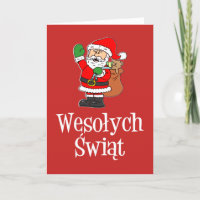 Wesolych Swiat Polish Merry Christmas Santa