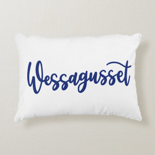 Wessagusset Dainty Scripts Pillow
