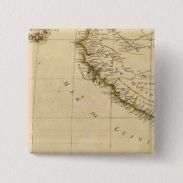 West Africa Pinback Button (Front)