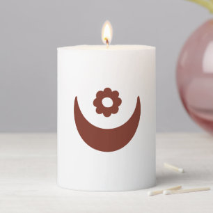 West African Adinkra Symbol (Love) Pillar Candle