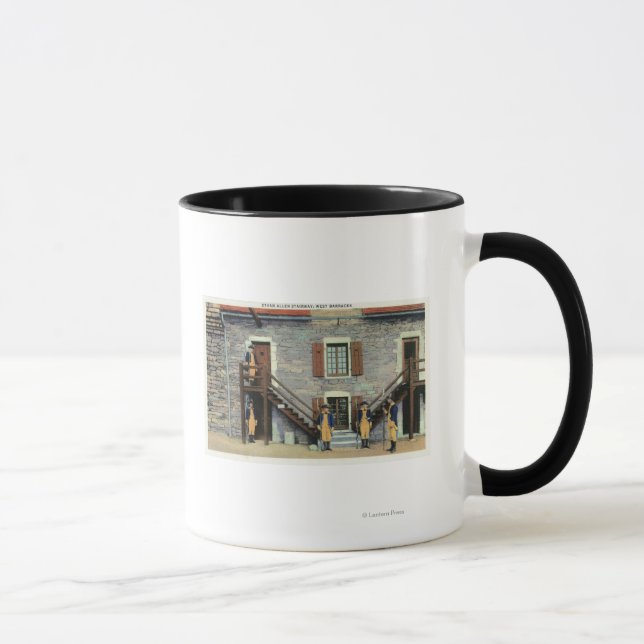 West Barracks, Ethan Allen Stairway Scene Mug (Right)