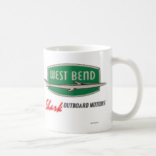 West Bend "Shark" outboard motors 11 Oz. Mug
