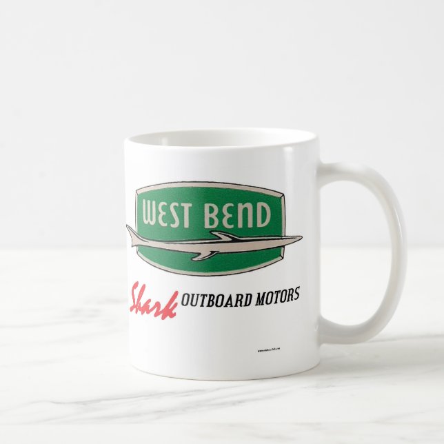 West Bend "Shark" outboard motors 11 Oz. Mug (Right)