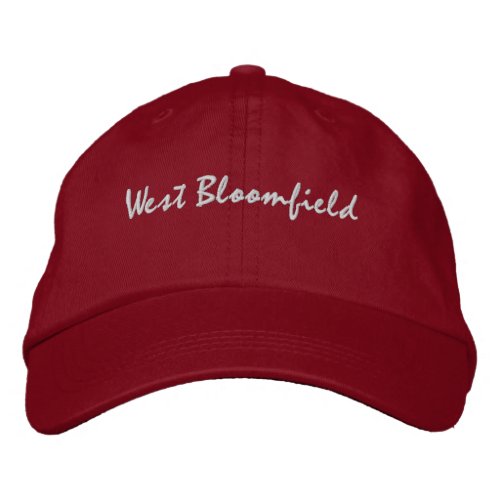 West Bloomfield Michigan Embroidered Baseball Hat