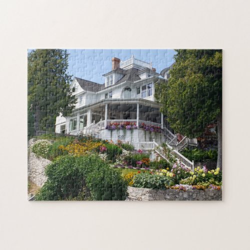West Bluff Mansion on Mackinac Island Michigan Jigsaw Puzzle