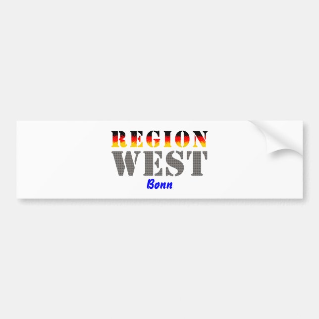 West - Bonn region Bumper Sticker (Front)