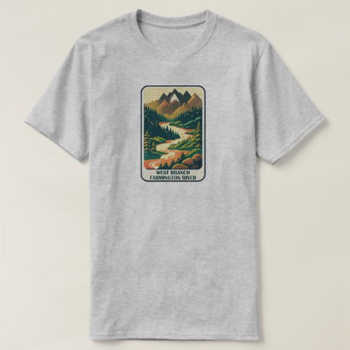 West Branch Farmington River Connecticut Colors T_Shirt