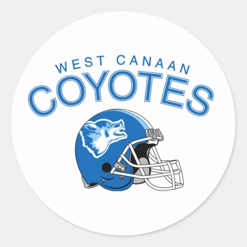 West Canaan Coyotes Classic Round Sticker