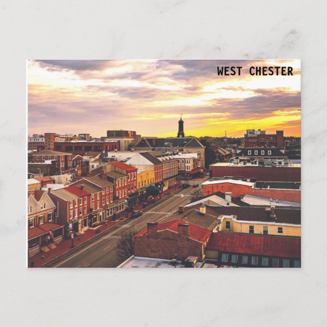 West Chester sunrise postcard (Front)
