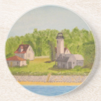 West Chop Lighthouse-Martha's Vineyard Drink Coaster