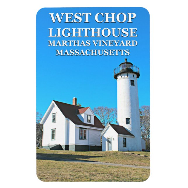 West Chop Lighthouse Marthas Vineyard Flexi Magnet (Vertical)