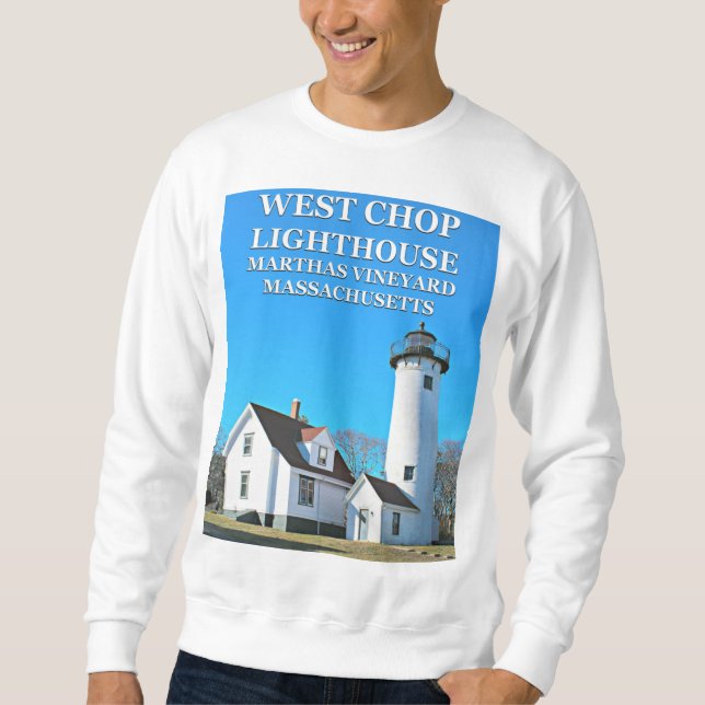 West Chop Lighthouse, Marthas Vineyard Sweatshirt (Front)