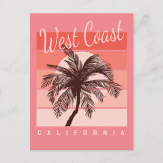 west coast california postcard