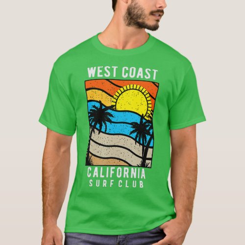 West Coast California Surf Club  T_Shirt