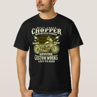 West coast chopper motorcycle garage road trip gen T-Shirt
