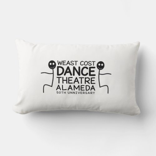 West Coast Dance Theatre Alameda Funny Lumbar Pillow
