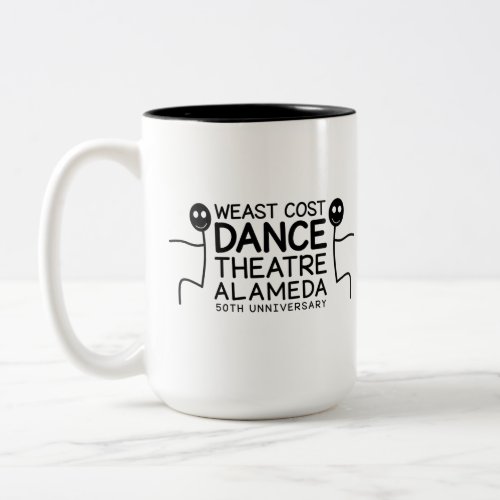 West Coast Dance Theatre Alameda Funny Two_Tone Coffee Mug