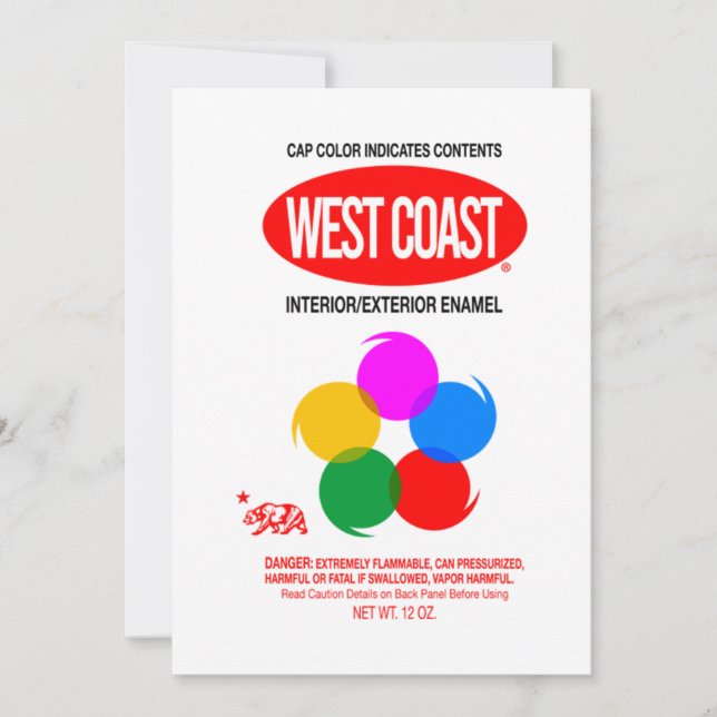 WEST COAST GRAFFITI INVITATION (Front)