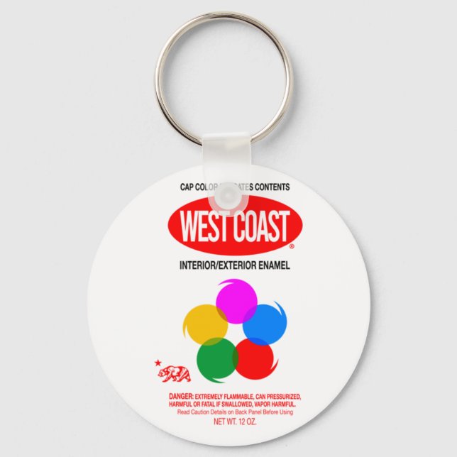 WEST COAST GRAFFITI KEYCHAIN (Front)